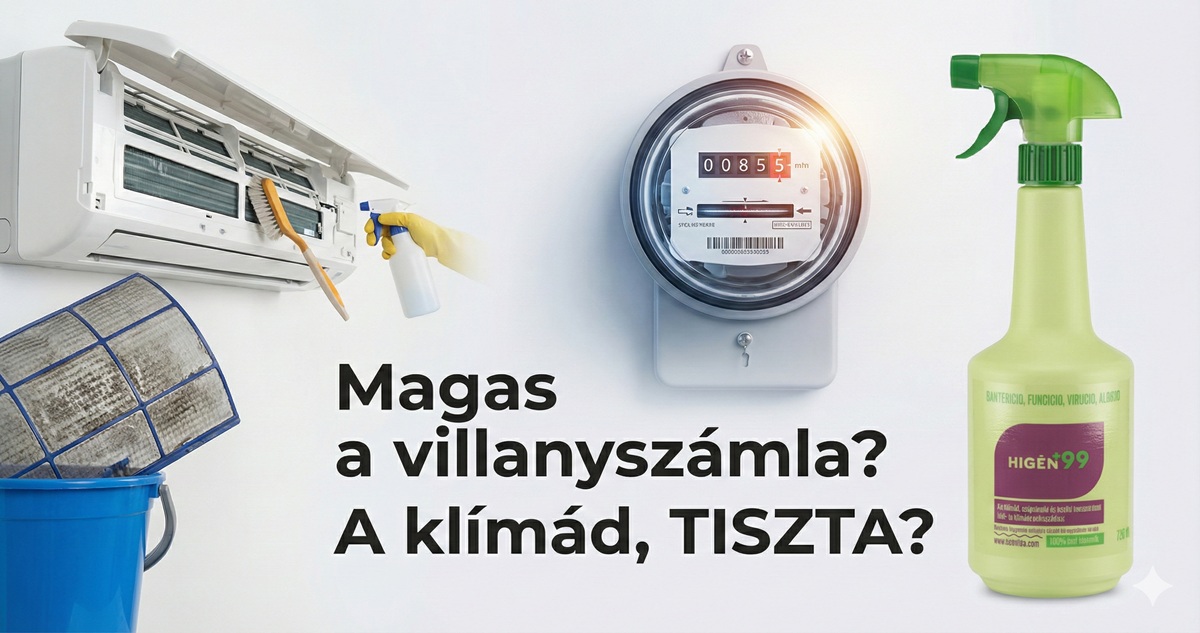 Magas a villanyszámla? A klímád, TISZTA? 
